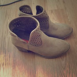 Beige booties